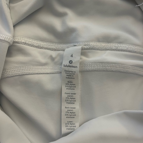 White, cropped lululemon leggings - Picture 4 of 4